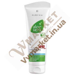 Алоэ Вера Гель для душа и бритья (Aloe Vera Gentle 2 in 1 Shower & Shave), 250 мл, LR с доставкой вся Украина